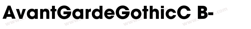 AvantGardeGothicC B字体转换